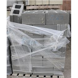 PALLET OF GREY SMOOTH FACED CONCRETE STRETCHER