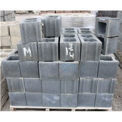 PALLET OF DARK GREY SCORED CONCRETE STRETCHER