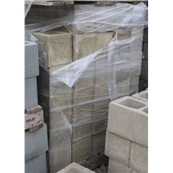 PALLET OF SANDSTONE HALF CONCRETE BLOCKS