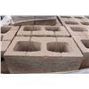Image 2 : 2 PALLETS OF ASSORTED COLOR & STYLE CINDER BLOCKS