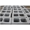 Image 2 : PALLET OF GREY DOUBLE BULLNOSE CONCRETE BLOCKS