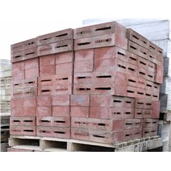 PALLET OF TERRACOTTA PARTITION CONCRETE BLOCKS