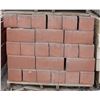 Image 1 : PALLET OF TERRACOTTA SPLIT FACED CONCRETE BLOCKS
