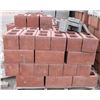 Image 1 : PALLET OF TERRACOTTA SPLIT FACED CONCRETE BLOCKS