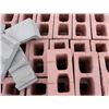 Image 2 : PALLET OF TERRACOTTA SPLIT FACED CONCRETE BLOCKS