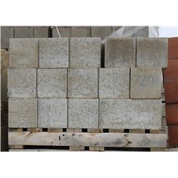 PALLET OF GREY SCORED SMOOTH FACED CONCRETE BLOCK