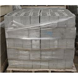 PALLET OF GREY HALF CONCRETE BLOCKS