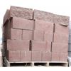 Image 1 : PALLET OF BROWN SPLIT FACED CONCRETE BLOCKS