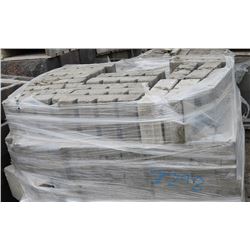 PALLET OF GREY SPLIT RIB SOLID CONCRETE BLOCKS