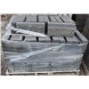 Image 1 : PALLET OF DARK GREY LEDGE SPLIT FACED SOLID BLOCKS