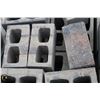 Image 2 : PALLET OF MARBLED SPLIT FACED CORNER BLOCKS