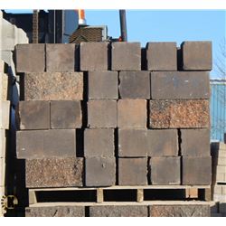 PALLET OF MARBLE SPLIT FACED CONCRETE BLOCKS