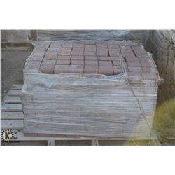 PALLET OF TERRACOTTA SQUARE PAVING STONES