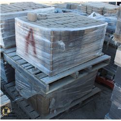 PALLET OF LIGHT BROWN ROMAN CIRCLE PAVING STONES
