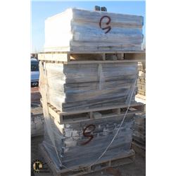 PALLETS OF DARK GREY ROMAN PAVING STONES