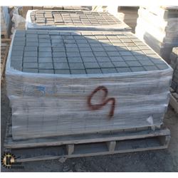 PALLET OF GREY SQUARE PAVING STONES