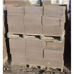 PALLET OF LIGHT PURPLE SMOOTH FACED SOLID CONCRETE