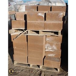 PALLET OF TERRACOTTA SMOOTH FACED SOLID CONCRETE