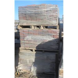 PALLET OF RED SQUARE PAVING STONES
