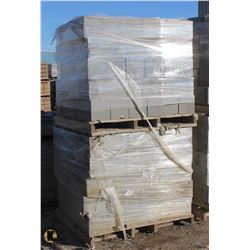 PALLET OF GREY SPLIT FACED CORNER BLOCKS