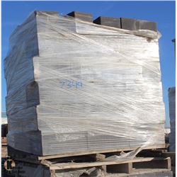 PALLET OF DARK GREY SPLIT FACED CONCRETE BLOCKS