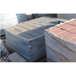 PALLET OF DARK GREY RECTANGULAR PAVING STONES