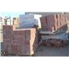Image 1 : PALLET OF TERRACOTTA SPLIT FACED CORNER BLOCKS
