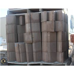 PALLET OF BROWN CHAMFER BLOCKS