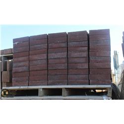 PALLET OF TERRACOTTA INTERLOCKING PAVING BRICKS