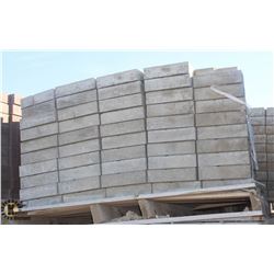 PALLET OF LIGHT GREY INTERLOCKING PAVING BRICKS