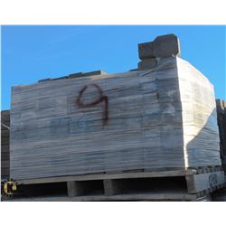 PALLET OF GREY KEYHOLE SHAPED INTERLOCKING PAVING