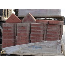 PALLET OF TERRACOTTA TRIANGLED SHAPED PAVING STONE