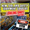 Image 1 : CHECK OUT OUR ONLINE ONLY TOOL & SAFETY EQUIPMENT