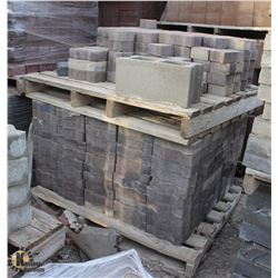 PALLET OF DARK GREY INTERLOCKING PAVING BRICKS