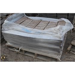 PALLET OF BROWN PAVING BRICKS