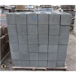 PALLET OF GREY SMOOTH FACED HALF CINDER BLOCKS