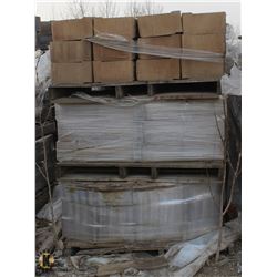 6 PALLETS OF BROWN WEDGE RETAINING WALL BLOCKS