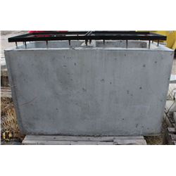 LARGE CONCRETE PLANTER W/ METAL FRAME