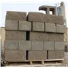 Image 1 : PALLET OF DARK GREY SPLIT FACED CONCRETE BLOCKS