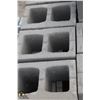 Image 2 : PALLET OF GREY SPLIT FACED CONCRETE BLOCKS