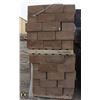Image 1 : PALLET OF TERRACOTTA SPLIT FACED CONCRETE BLOCKS