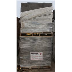 PALLET OF DARK GREY CONCRETE BLOCKS INCL. STRETCHE