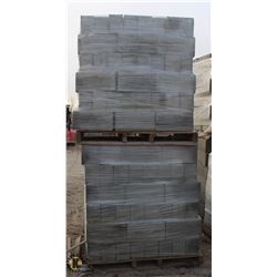 PALLET OF GREY PARTITION CONCRETE BLOCKS