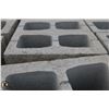 Image 2 : PALLET OF DARK GREY SPLIT FACED CONCRETE BLOCKS
