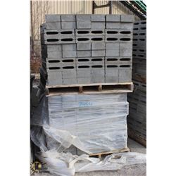 PALLET OF GREY PARTITION CONCRETE BLOCKS