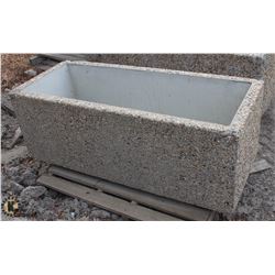 PEBBLED CONCRETE RECTANGULAR PLANTER