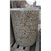 Image 2 : PEBBLED CONCRETE ROUND GARBAGE CANS