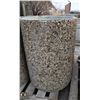 Image 2 : PEBBLED CONCRETE ROUND GARBAGE CANS