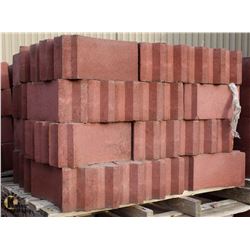PALLET OF RED FIRE PIT BRICKS