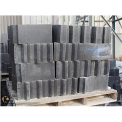 PALLET OF DARK GREY FIRE PIT BRICKS